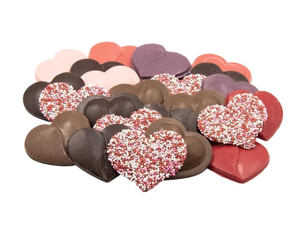 Moederdag Chocolade hartjes