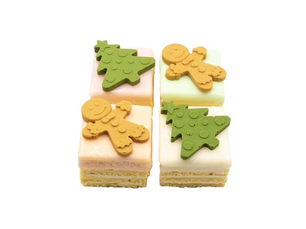 Petit fours Kerst